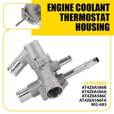 Engine Coolant Thermostat Housing For 2011-2019 Ford Edge Explorer Flex Police