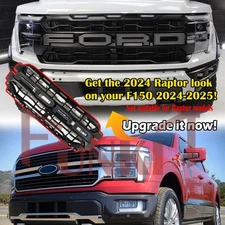 2024 Raptor Look Front Grille For 2024 2025 Ford F150 King Ranch Platinum Lariat