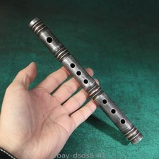 Tibetan Flute Handmade Copper Inlay Old Meteorite Wind Instrument