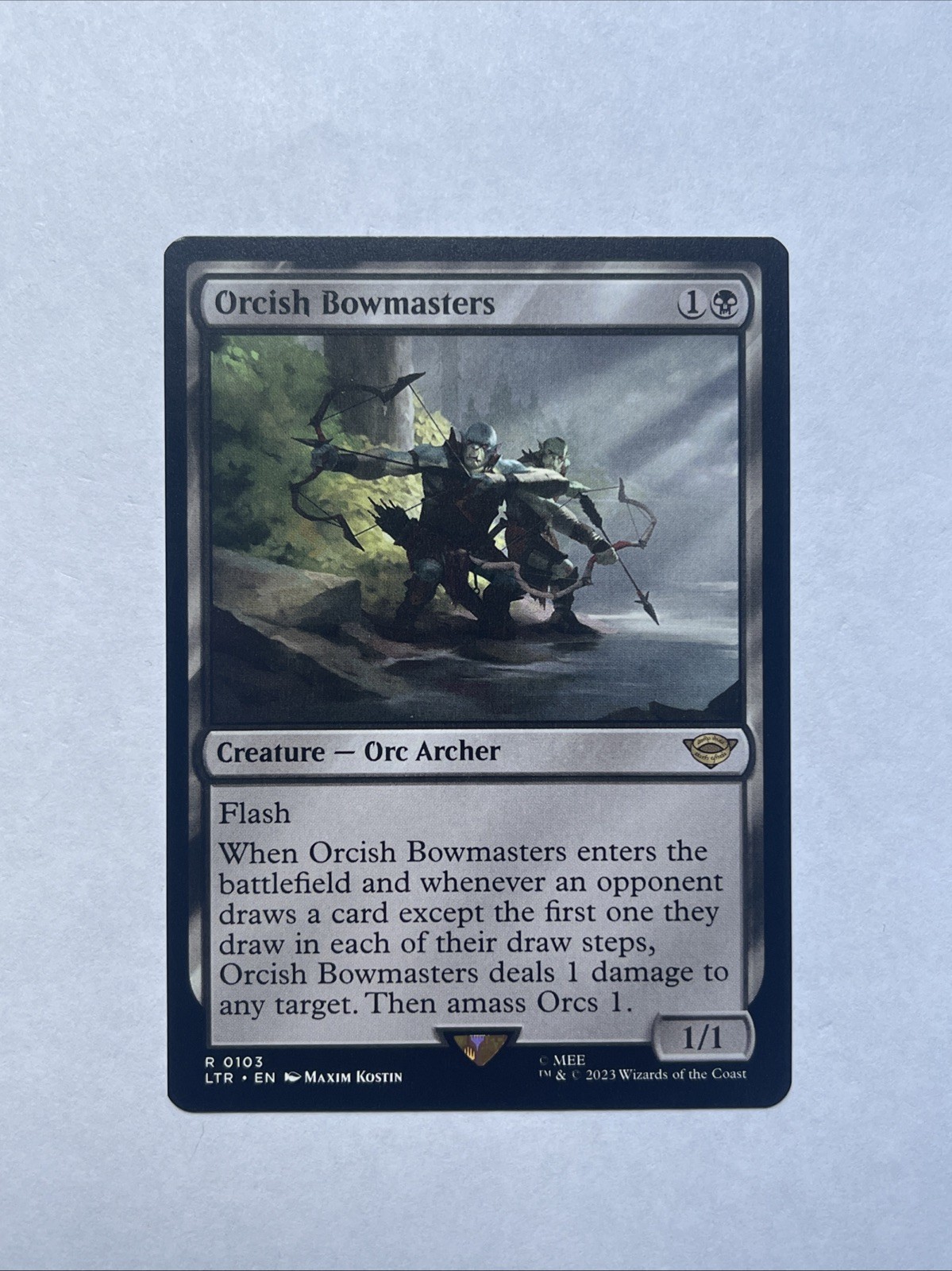 MTG Lord Of The Rings - Orcish Bowmasters #103 - Clean Card - Mint - LOTR