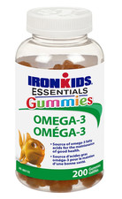 IronKids Essential Omega-3 Gummies, 200ct .