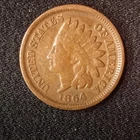 1864 Bronze Indian Head Cent Grade Is Fine