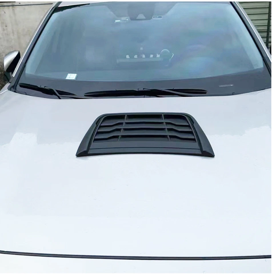 Car Hood Vent Bonnet Scoop Louver Scoop Cover Air Flow Intake Decoration - Image 3 of 4