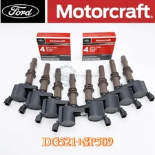 OEM Motorcraft 8 Ignition coil DG521 & 8 Spark Plug SP509 For Ford F150 4.6 5.4L