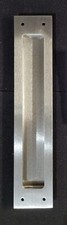 Rustica Modern Flush Barn Door Pull Brushed Steel 2-1/4" x 11" No Crews NEW 5C