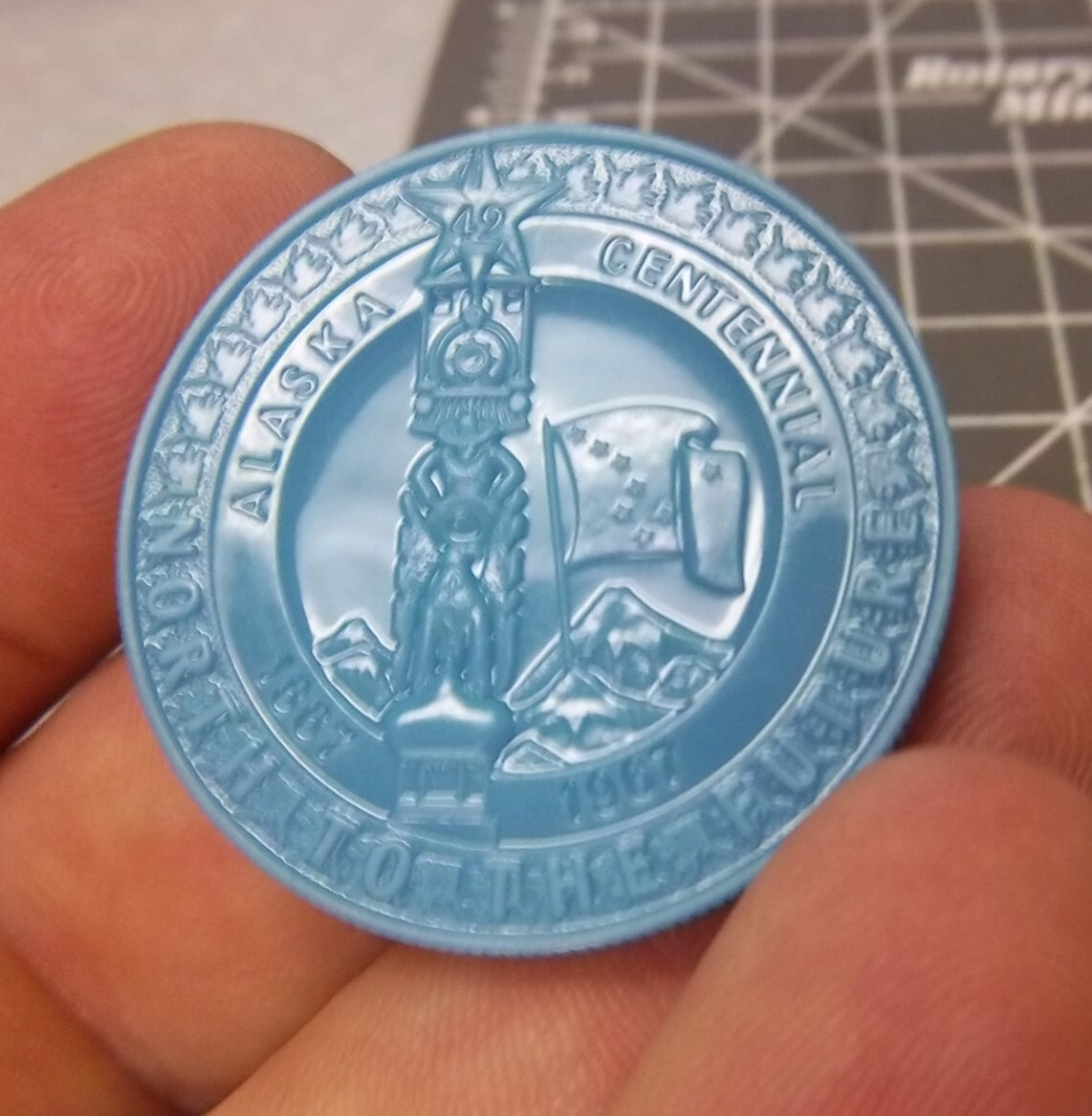 Anchorage Alaska centennial 1967 $1 plastic trade token