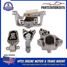 4Pcs Fits Mercedes-Benz CLA250 GLA250 Auto Trans Engine Motor&Transmission Mount