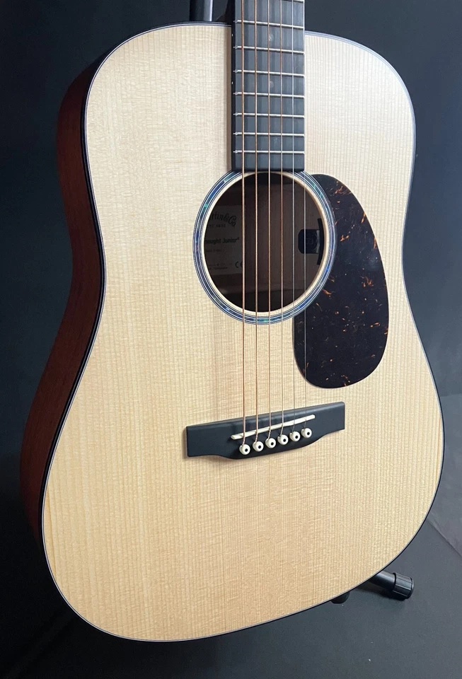 Martin D Jr. E Dreadnought Junior Acoustic-Electric Guitar Natural w/ Case - Image 3 of 4
