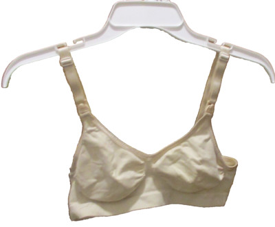 Medela Comfort Softcup Nursing Bra Nude Adjustable Strap Back Closure Size Small