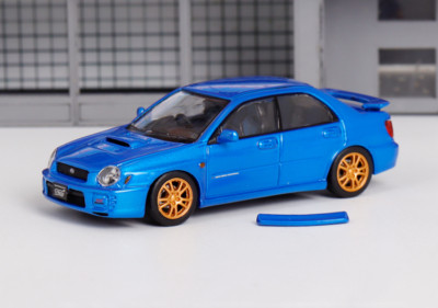 Furuya 1/64 Scale Subaru Impreza WRX STI VII 7 Blue Color Diecast