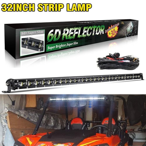 Straight 32" LED Light Bar + Wiring For Polaris Fullsize XP 900 1000 Ranger 570