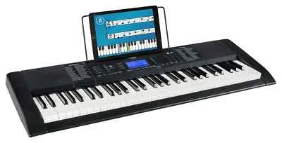 FUNKEY Digital 61-Tasten Keyboard E-Piano 300 Sounds & Rhythmen USB MP3 Record schwarz