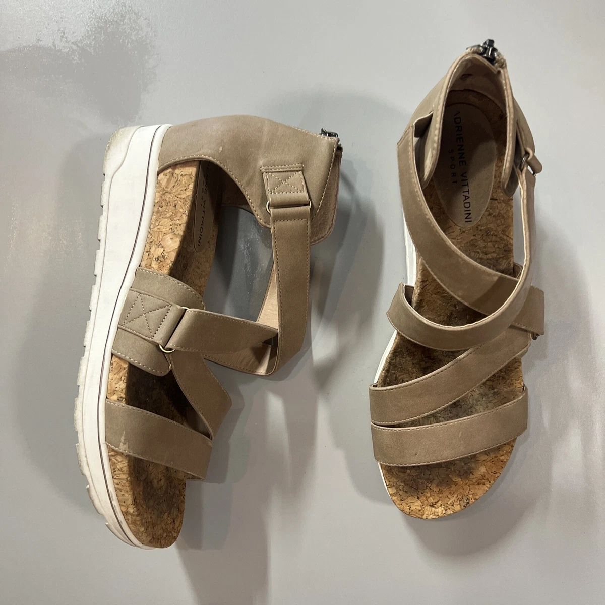 Adrienne vittadini cheers wedge sandal sale