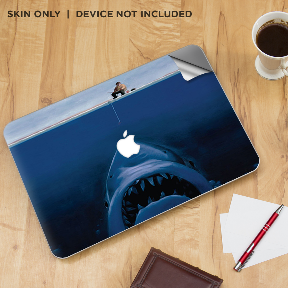 Skin Vinyl Itsaskin Pour MacBook Pro 15" Retina - Motif Mâchoires Blanc