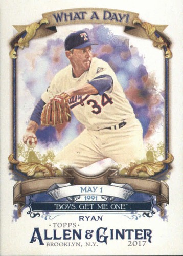 2017 Allen and Ginter - What a Day Inserts - Singles - You Pick - Bild 4 von 67