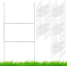 50 Pack H Frame Metal Yard Sign Stakes for 10x30 Inch Signs