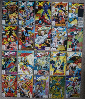 X-FORCE 1991-2002 Marvel Comics Cable returns DEADPOOL Hologram Cable #21-40 VF+