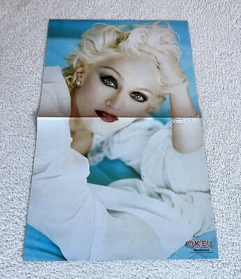 Madonna 1994 Poster Swedish Music magazine Okej Vintage 1990s | eBay