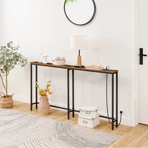 Konsolentisch mit Ladestation Flurtisch Sofatisch Vitrinentisch - Bild 17 von 23
