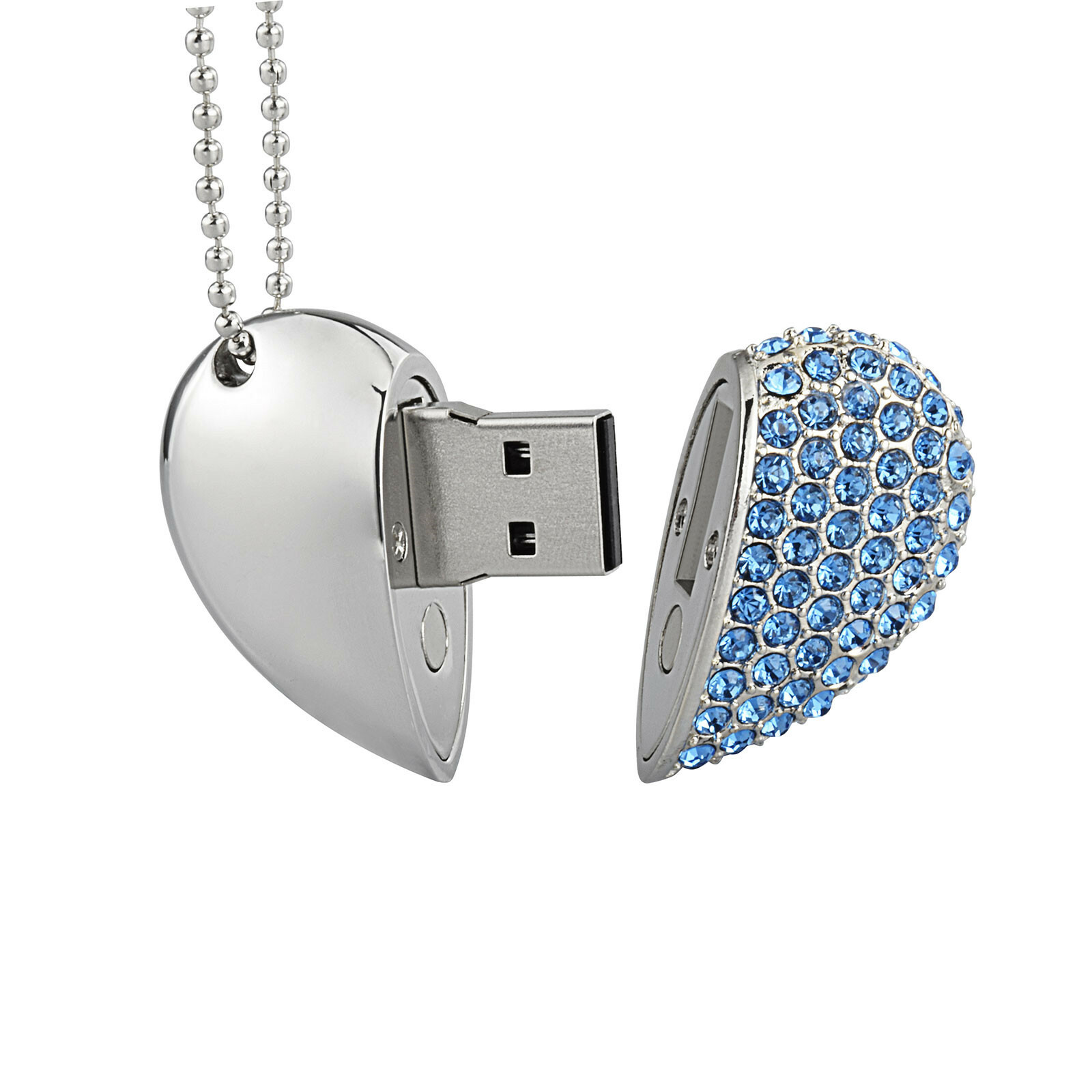 Memoria USB 2.0 forma corazón cristal 32GB 64GB, imagen 10