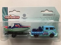 Volkswagen T1 + BootsanhäNger, Majorette Modellspielzeug, Diecast 1:64