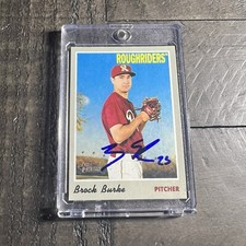 Brock Burke Signed IP Autograph 2019 Topps Heritage Minor League #118 AU MILB