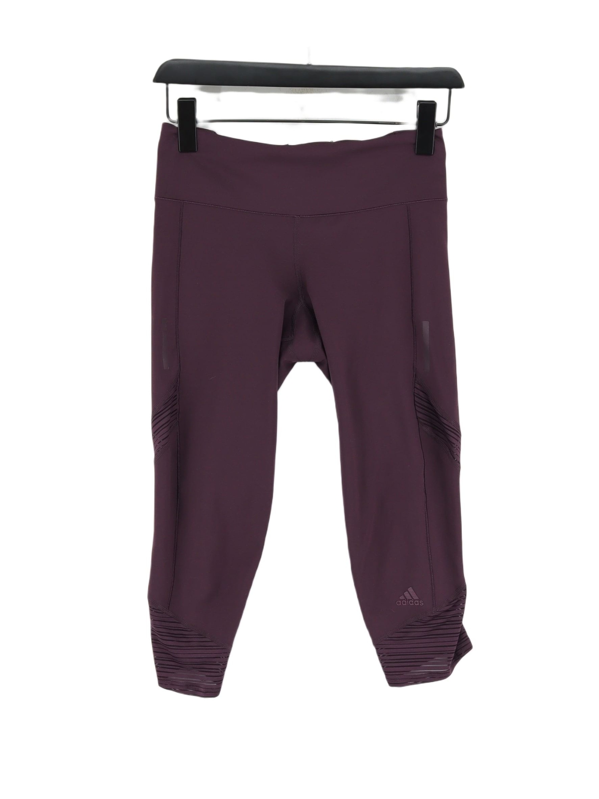 ALTRA Adidas Leggings Donna XS Viola 100% Altri Ritagliati