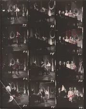 Original Vintage Contact Photo Sheet 1950's The Steve Allen Show