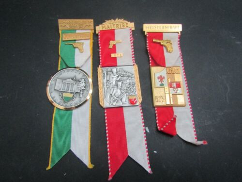 Paket 3 Medaille Schweiz Par Huguenin 3 Shooting Medals From Switzerland - Bild 1 von 2