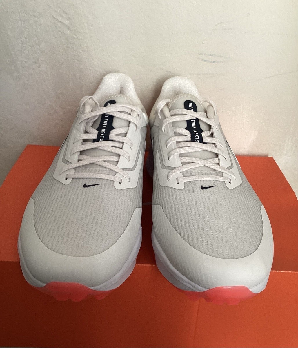 NIKE AIR ZOOM INFINITY TOUR NEXT% (WHITE) GOLF CLEATS SIZE  display picture 2