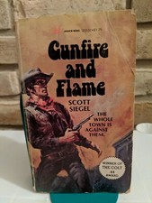 Gunfire and Flame Scott Siegel Paperback Book 1980 Water Damage