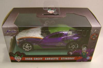 2009 '09 CHEVY CORVETTE STINGRAY JOKER DC 1:32 DIECAST JADA 2020