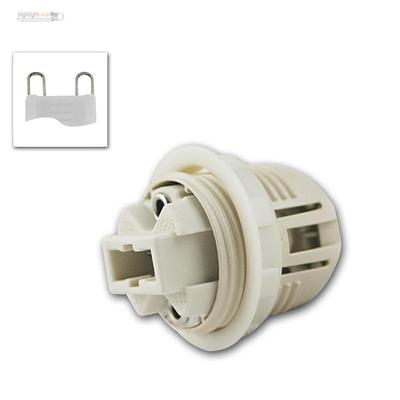 Hochvolt-Lampenfassung G9, Steckklemmen, Ø 26mm, Fassung für G-9 Sockel 230V