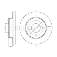 Metelli 2X Bremsscheibe Hinten Ø250 Mm Voll FüR Mitsubishi Colt VI Z3_A Z2_A