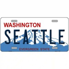 Seattle Washington Metal Sign Seattle Washington Metal Sign