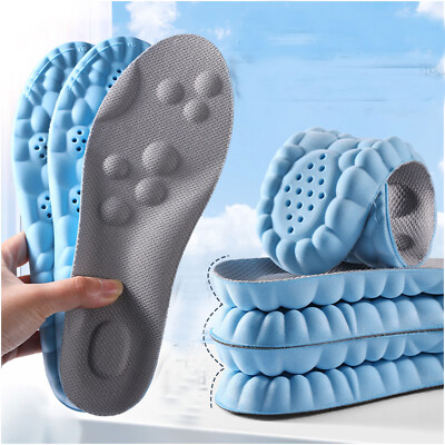 Feet Care Sport Insole 4D Insole Shoe Pads Orthopedic Insoles Breathable Soft US