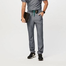 NWT FIGS Men's Axim Cargo Scrub Pants Tall Medium MT Graphite Gray