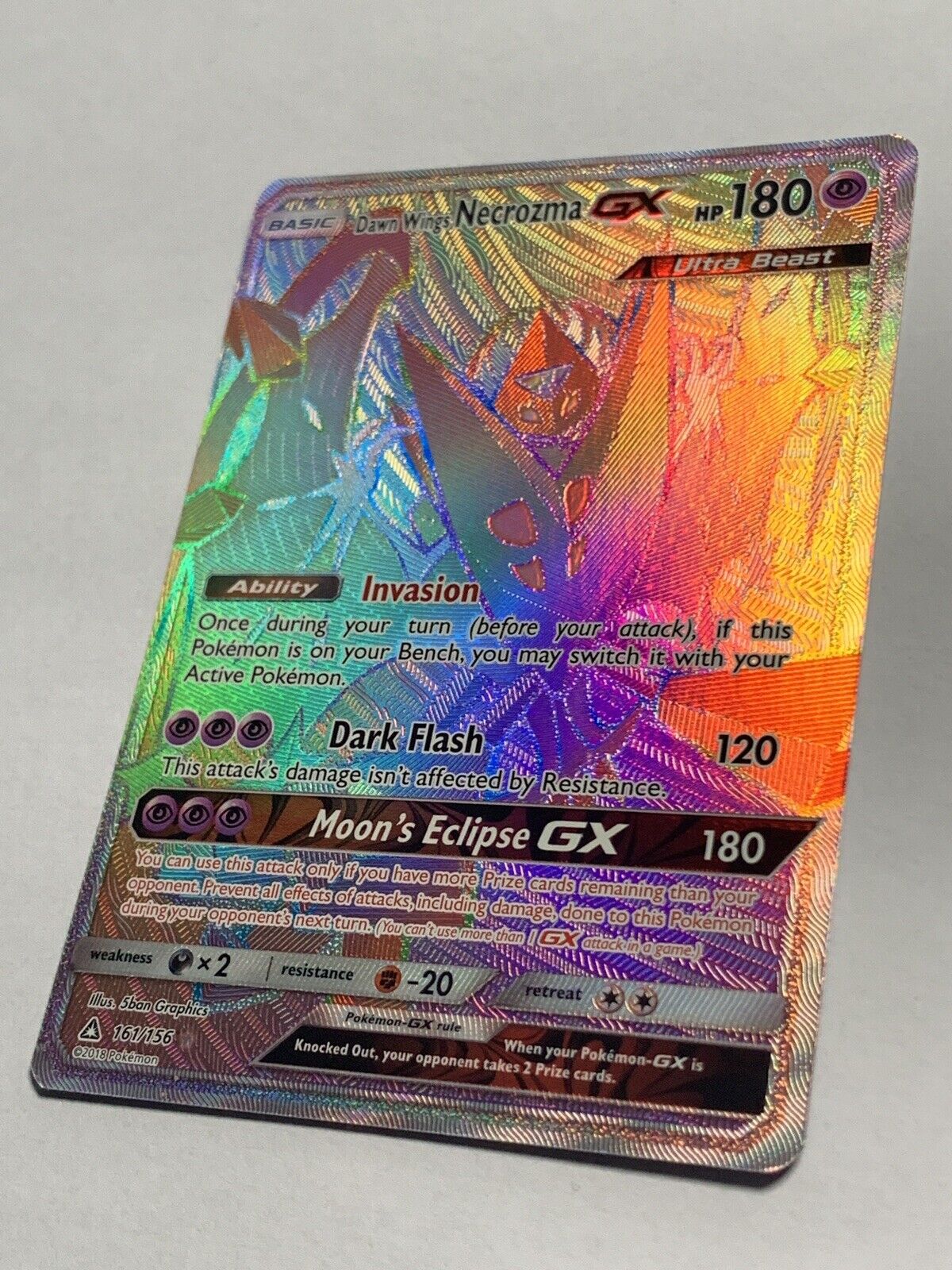 Mavin  Dawn Wings Necrozma GX, Mewtwo EX, Lunala GX Pokemon Cards