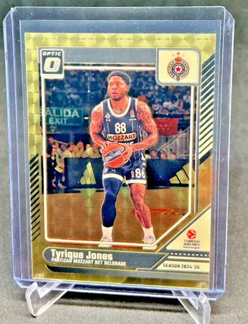 2024/25 Donruss Basketball Euroleague TYRIQUE JONES Gold Vinyl Prizm 1/1 #117