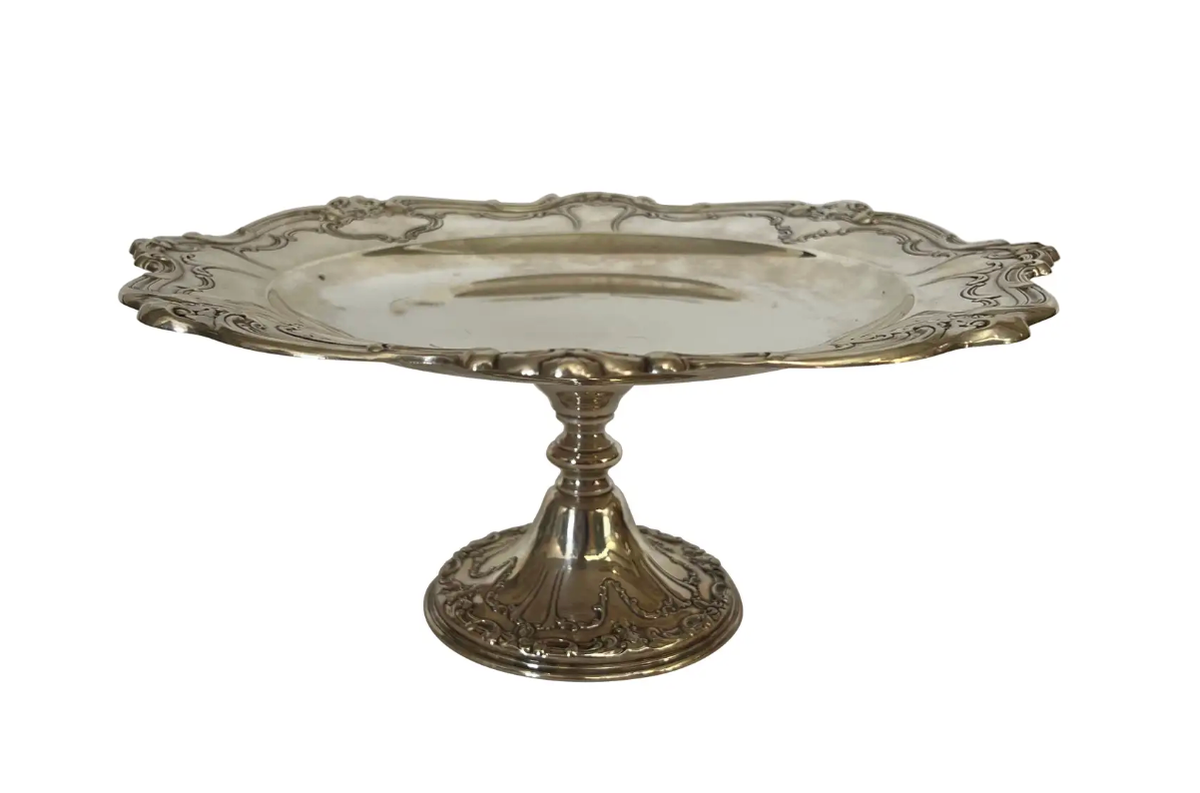1920 Gorham Chantilly Sterling Silver Pedestal Dessert Platter | eBay