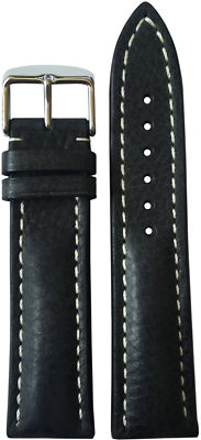 24x20 RIOS1931 for Panatime Charcoal Watch Strap w/Buckle for Breitling