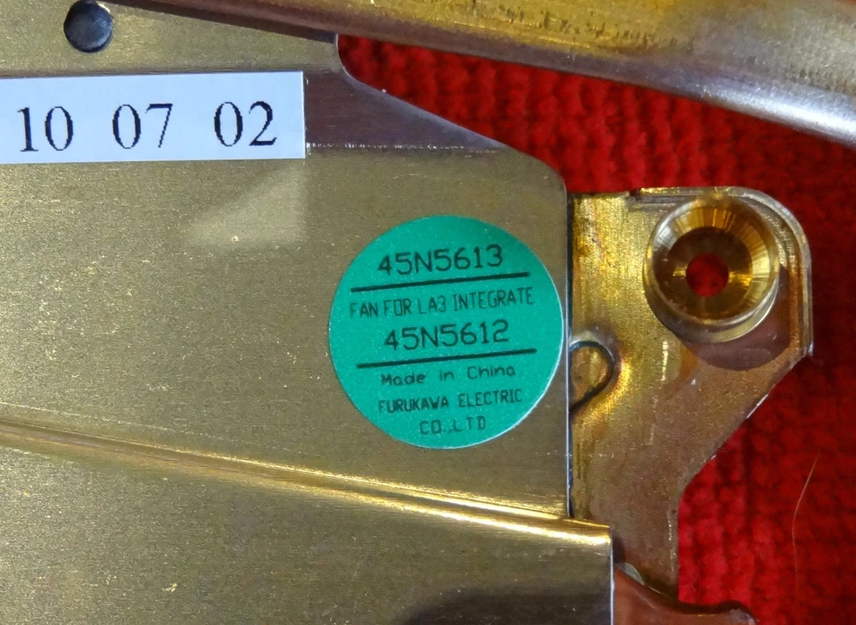 Lenovo IBM R400 Laptop CPU Heatsink Fan FRU 45N5612 45N5613 - Image 3 of 4