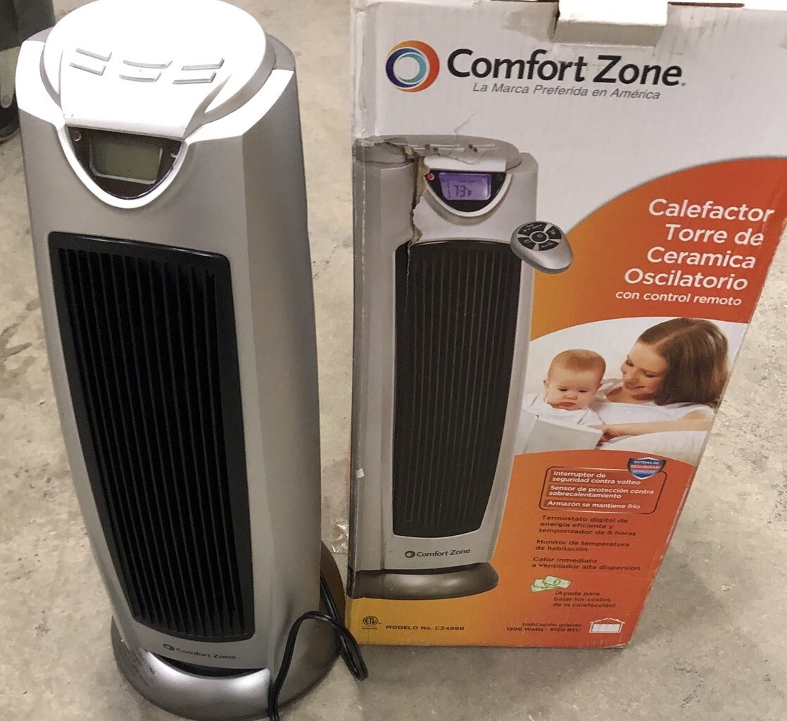 Oscillating Ceramic Tower Heater Cz499r Space Heater Comfort Zone