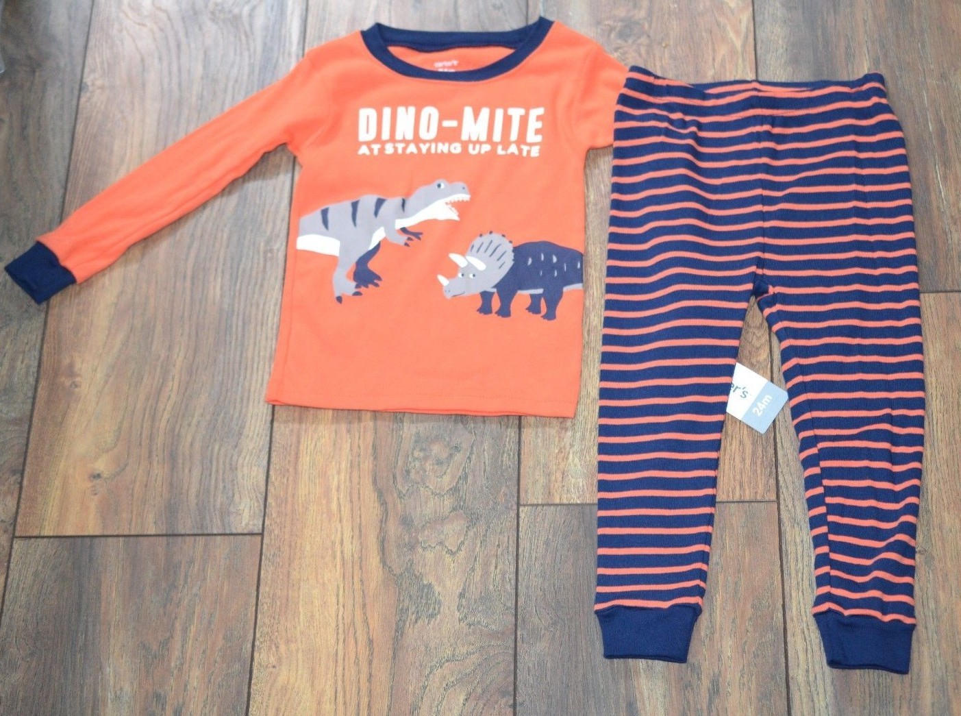 2 Piece Carter's Snug Fit Pajamas Sleepwear Set 24 Months Dinosaur eBay
