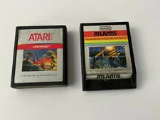 2 Atari Imagic Video Game Centipede Atlantis