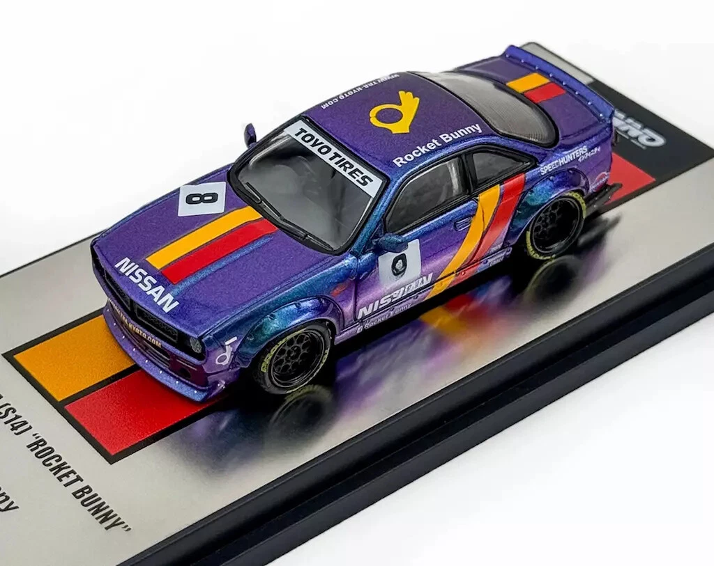 INNO64 1:64 Nissan Silvia S14 BOSS “Rocket Bunny” #8 Purple