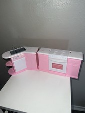 Vintage 1996 Barbie Kitchen Set for Folding Pretty House Incomplete