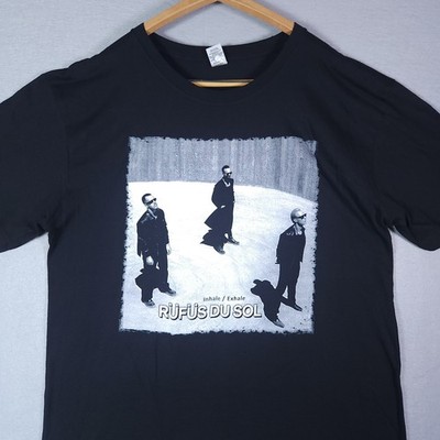 Rufus Du Sol Shirt Mens XL Black Inhale ExhaleConcert Tour Band Tee NWOT