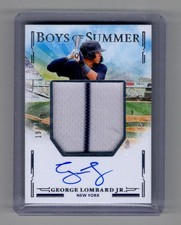 2025 Panaini Boys of Summer Relic Auto George Lombard Jr. Auto Jersey 2 colors