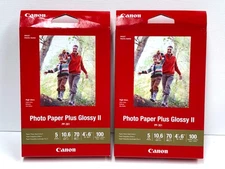 Canon - Photo Paper Plus Glossy II 4x6 - 2 x 100 Sheets/box = 200ct. - unopened